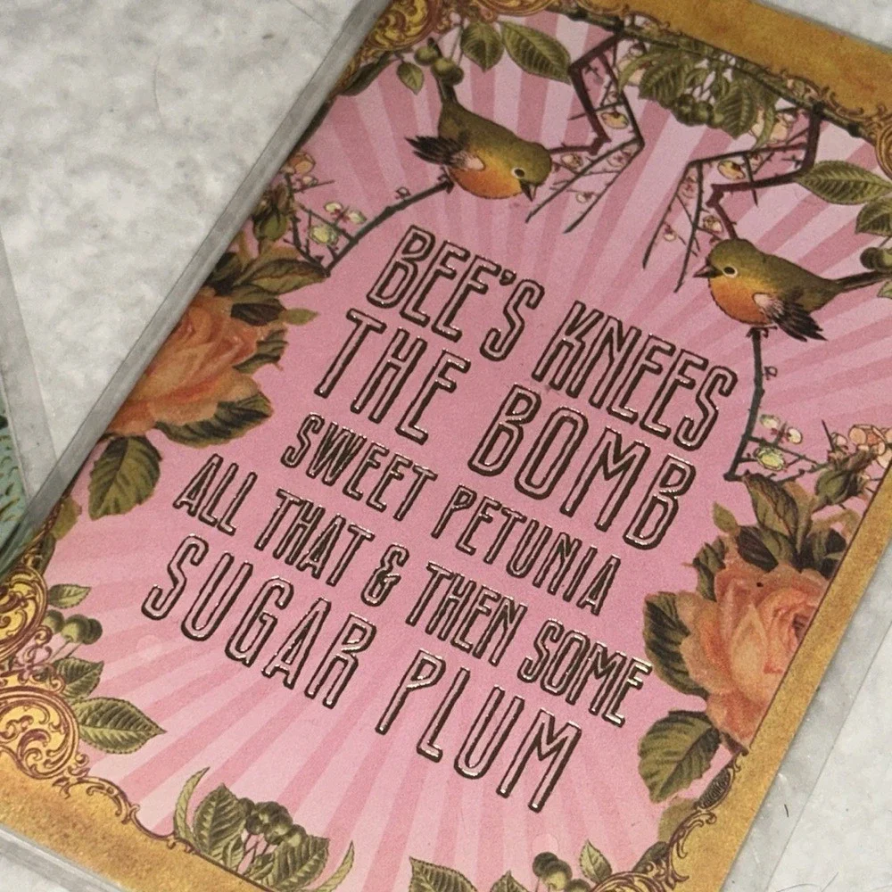 Papaya Art Mini Notebook Set of 3 Leap of Faith Bees Knees Floral Pocket Journal